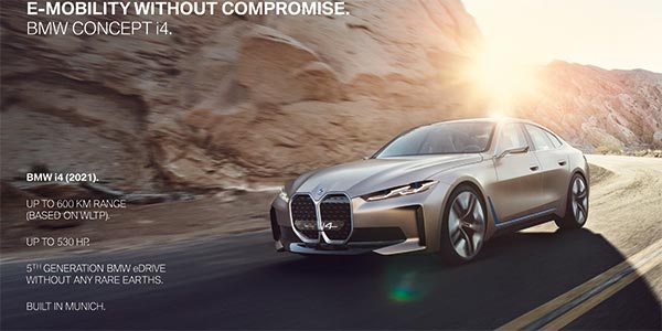 E-Mobilität ohne Kompromisse: das BMW Concept i4