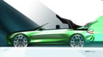 Das neue BMW 4er Cabrio, Designskizze