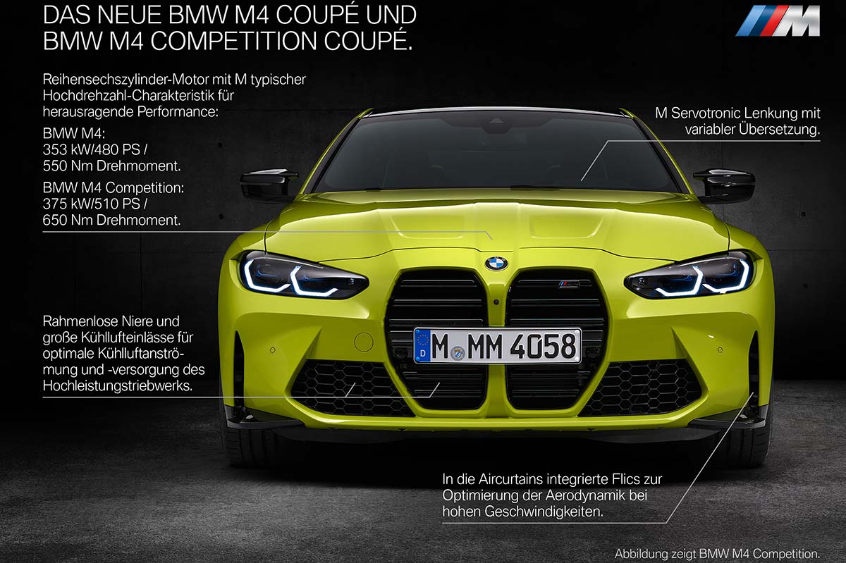 Das neue BMW M4 Coupé und BMW M4 Competition Coupé. Highlights.
