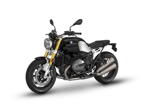 BMW R nineT. Serienfarbe Blackstorm metallic/Aluminium gebürstet.