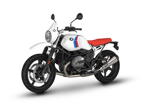 BMW R nineT Urban G/S. Serienfarbe Alpinweiss uni mit Tape.