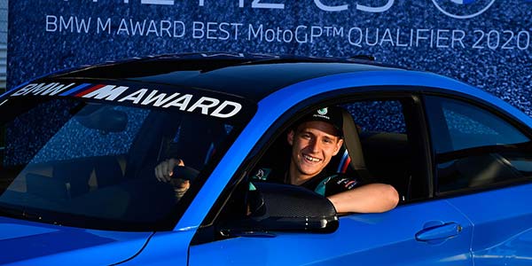 Portimão (POR), 21.11.2020. BMW M GmbH, BMW M Award 2020, MotoGP™. Sieger Fabio Quartararo (FRA), Siegerfahrzeug BMW M2 CS.