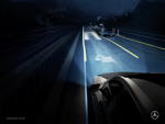 Mercedes-Benz S-Klasse: DIGITAL LIGHT, Baustellen-Markierung