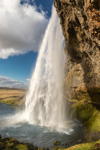 Island, Seljalandsfoss Wasserfall