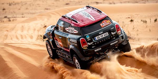 Januar 2020. Dakar Rally, Saudi Arabia, MINI JCW Rally, Orlando Terranova.