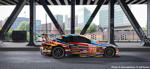 BMW Art Car von Jeff Koons, BMW M3 GT2, 2010, Augmented Reality. Bildrechte mit freundlicher Genehmigung des Kuenstlers und Acute Art in Zusammenarbeit mit BMW Group Culture. 