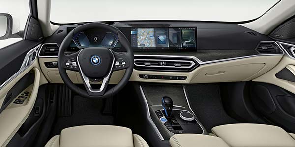 Der erste BMW i4 - Innenraum und Ausstattungsvielfalt. Premium-Ambiente mit  individuellem Stil.
