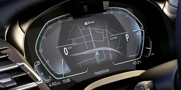 BMW iX3, elektronische Tacho-Instrumente