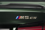 BMW M5 CS, Typ-Bezeichnung auf der Heckklappe.