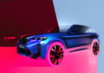 Der neue BMW X4 / X4 M Competition. Designskizze.