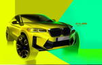 Der neue BMW X4 / X4 M Competition. Designskizze.