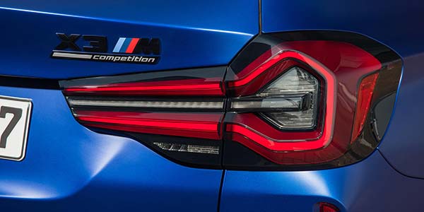 Der neue BMW X3 M Competition, Rücklicht