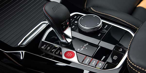 Der neue BMW X3 M Competition, Mittelkonsole mit Schalthebel und iDrive Touch Controller