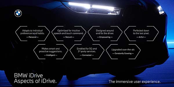 Das neue BMW iDrive - Aspects of iDrive.