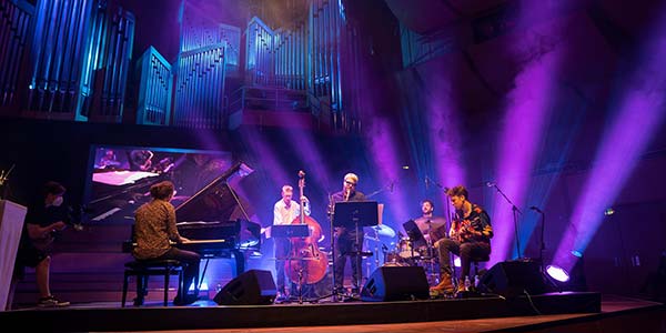 Gewinner des BMW Welt Jazz Award 2020: Peter Gall Quintet. 23. Juli 2021, Philharmonie im Gasteig, München.