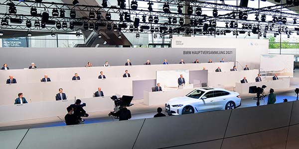 101. ordentliche Hauptversammlung der BMW AG am 12. Mai 2021 in der BMW Welt München.