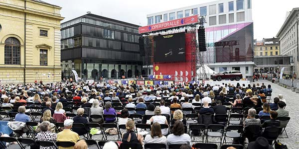 Oper für alle 2021: Live-Übertragung von Richard Wagners 'Tristan und Isolde', 31. Juli 2021, München. 