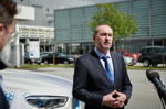 Technologietag Wasserstoff im BMW Werk Landshut, mit Bayerns Wirtschaftsminister Hubert Aiwanger.
