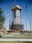Bau des BMW Hochhaus, 1971. Foto: Sigrid Neubert.