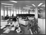 Vorschlag für eine Büroeinrichtung im BMW Hochhaus, 1973. Foto: Sigrid Neubert.