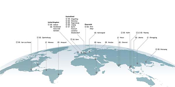 BMW Group Produktionsnetzwerk - 31 Produktionstandorte in 15 Ländern. 