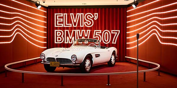 Elvis' BMW 507 im BMW Museum.