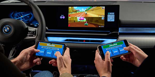 In-Car Gaming mit der AirConsole App im neuen BMW 5er (Verfügbarkeit länderabhähig)