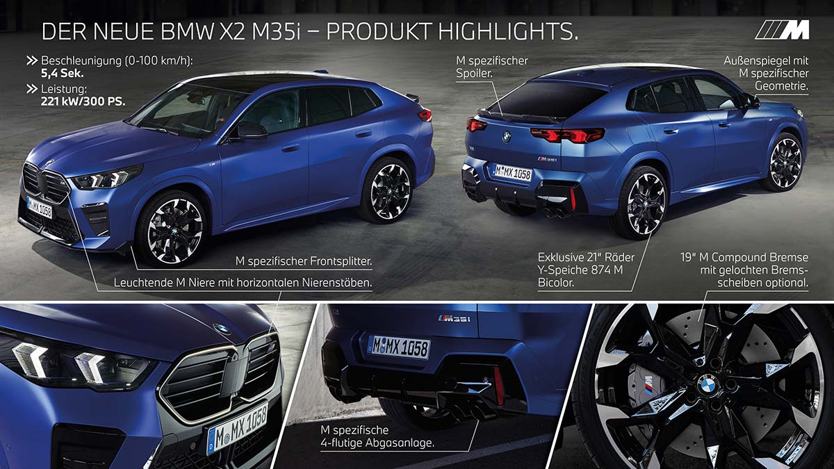 Der neue BMW X2 M35i - Highlights