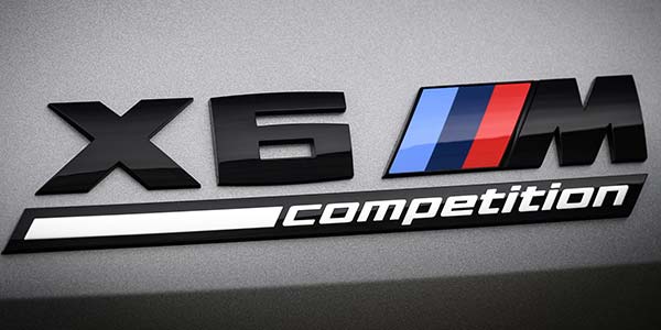 BMW X6 M Competition, Typ-Bezeichnung auf der Heckklappe