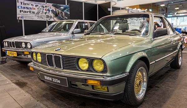 BMW 325e Baur Top Cabriolet (E30), ausgestellt vom BMW E30 Club Nederland, Techno Classica 2023