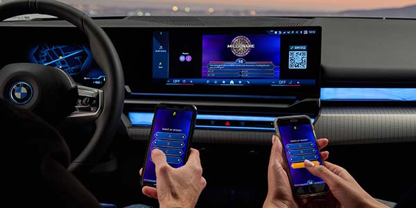 BMW AirConsole In-Car Gaming Plattform erhält in 2024 populäre Ergänzung mit 'Wer Wird Millionär'