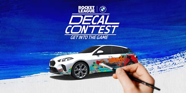 Design Contest zum Debüt des neuen BMW 1er in Rocket League.