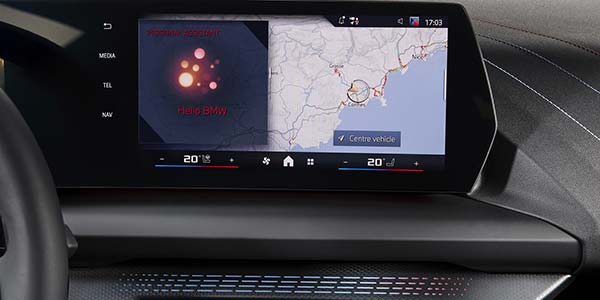 Der neue BMW M135 xDrive, Interieur, Bordbildschirm