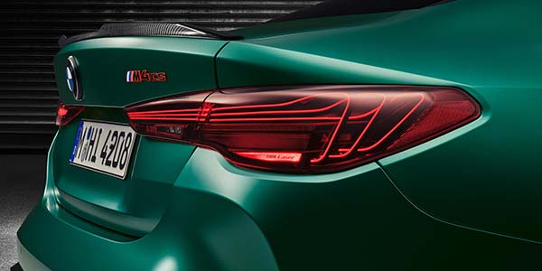 BMW M4 CS, Heckleuchten mit Lasertechnik in 3D, bekannt aus dem M4 CSL