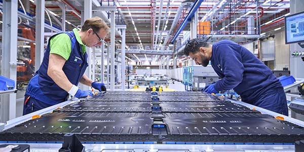 Hochvoltbatteriefertigung im BMW Group Werk Leipzig