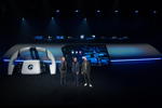 BMW Pressekonferenz CES 2025: Adrian van Hooydonk, Frank Weber, Stephan Durach.
