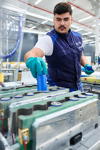 Produktion von Hochvoltbatterien der Gen6 bei der BMW Group.