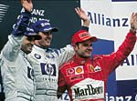 Siegerpodest beim Nrburgring F1 Grandprix 2003