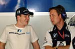 Ralf Schumacher mit Sam Michael in Malaysia