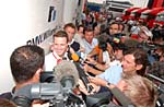 Ralf Schumacher bei einer Pressekonferenz