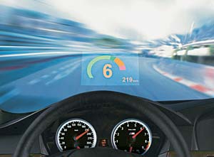 BMW M6 mit Headup-Display