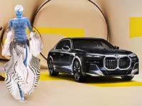Der neue BMW i7 progressiv in Szene gesetzt: Starfotograf Nick Knight kreiert ausdrucksstarke futuristische Fotoserie.