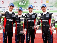 ROWE Racing erringt mit dem BMW M4 GT3 den zweiten Platz beim 24-Stunden-Rennen auf dem Nürburgring.