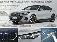 Die neue BMW 5er Limousine (Modell G60, ab 2023). Highlights.