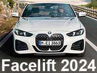 Das neue BMW 4er Coup�, das neue BMW 4er Cabrio. Facelift 2024.