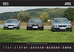 7-forum.com Wandkalender 2015, April-Motiv: BMW 7er (E32)-Reihe, aufgenommen während einer Youngtimer-Ausfahrt im Raum Döbeln