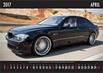 7-forum.com Wandkalender 2017, Motiv April: BMW 760i (E65 LCI), Baujahr 06/2005 von 7-forum.com Mitglied „warp735“ - Aufnahmeort: auf der Autobahn in Kroatien während der 7-forum.com Sternfahrt 2016