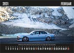 7-forum.com Wandkalender 2021, Februar-Motiv: BMW 740i (E38), Baujahr 09/1999, Farbe: BMW Individual Silverstone Metallic, mit Airforce Airride Fahrwerk, von 7-forum.com Mitglied 'CarlPinkert', Aufnahmeort: Gletscherstraße Sölden.