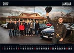 7-forum.com Wandkalender 2017, Motiv Januar: Neujahrs-Rhein-Ruhr-Stammtisch 2016 mit 7-forum.com Mitglied „Alien“ (vorne). Bereits seit mehreren Jahren wünscht der Schornsteinfeger den 7er-Fahrern Glück für das neue Jahr.