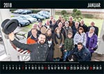 7-forum.com Wandkalender 2018, Motiv Januar: Neujahrs-Rhein-Ruhr-Stammtisch 2017 in Castrop-Rauxel mit 7-forum.com Mitglied 'Alien' (Schornsteinfeger vorne).
